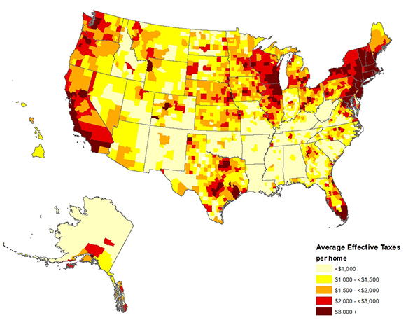 Figure 1. Average Annual Real Estate Taxes per Owner-Occupied Home, 2010-2014 Figure 1. Average Annual Real Estate Taxes per Owner-Occupied Home, 2010-2014